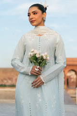 AQUA HAZE-3PC CHIKANKARI SUIT