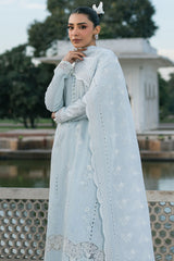 AQUA HAZE-3PC CHIKANKARI SUIT