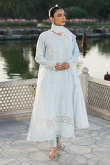 AQUA HAZE-3PC CHIKANKARI SUIT