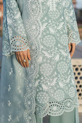 OCEAN SPRUCE-3PC CHIKANKARI SUIT