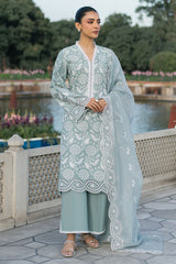 OCEAN SPRUCE-3PC CHIKANKARI SUIT