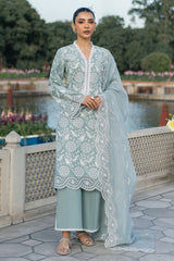 OCEAN SPRUCE-3PC CHIKANKARI SUIT