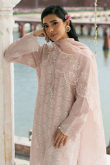 PEACH FLORET-3PC CHIKANKARI SUIT