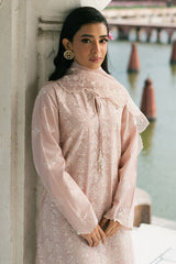 PEACH FLORET-3PC CHIKANKARI SUIT