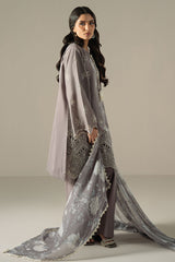 WHISPER ASH-3PC CHIKANKARI SUIT