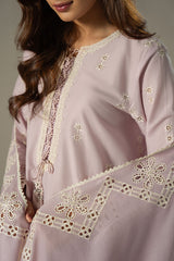 LILAC BLOOM-3PC CHIKANKARI SUIT