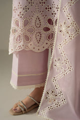 LILAC BLOOM-3PC CHIKANKARI SUIT