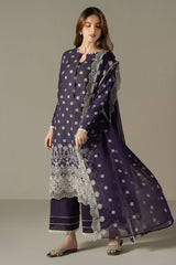 INDIGO ROYAL-3PC CHIKANKARI SUIT