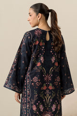 MIDNIGHT PEARL-2PC KHADDAR PRINTED SUIT