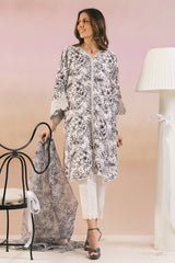 SMOKEY WHITE -2PC (SHIRT & DUPATTA)