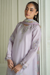 VIOLET VEIL- 3PC EMBROIDERED LAWN SUIT