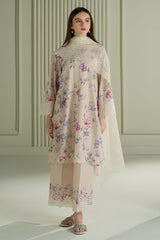 BLOOMING SAND- 3PC EMBROIDERED LAWN SUIT