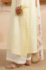 PALE YELLOW-2PC (SHIRT & DUPATTA)