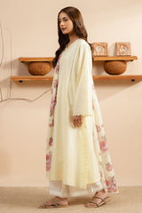 PALE YELLOW-2PC (SHIRT & DUPATTA)