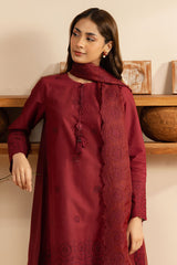 CARMINE GLOW-2 PC (SHIRT & DUPATTA)