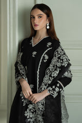 RAVEN MESH- 3PC EMBROIDERED LAWN SUIT