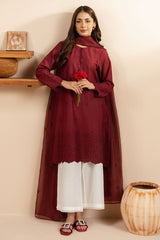 CARMINE GLOW-2 PC (SHIRT & DUPATTA)