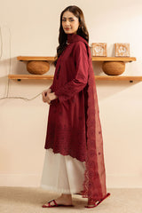 CARMINE GLOW-2 PC (SHIRT & DUPATTA)