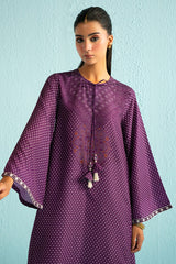PURPLE GLAM PRINTED LAWN SHIRT