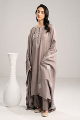GRAY DUST-2PC(SHIRT & DUPPATA)