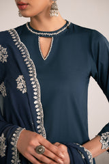 DARK ENCHANTMENT-2PIECE (SHIRT & DUPATTA)