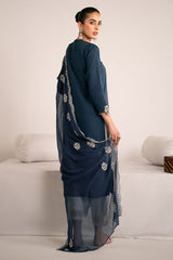 DARK ENCHANTMENT-2PIECE (SHIRT & DUPATTA)