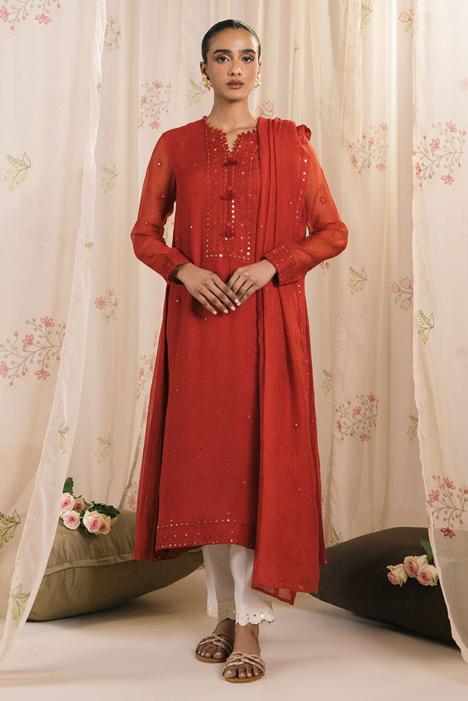 SCARLET THREADS-2PC (SHIRT & DUPATTA)