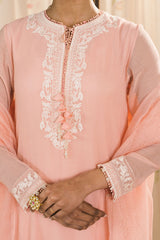 CORAL GLEAM-2PC (SHIRT & DUPATTA)