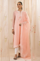 CORAL GLEAM-2PC (SHIRT & DUPATTA)