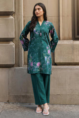 GARNET SPRINKLE-2PC KHADDAR PRINTED SUIT