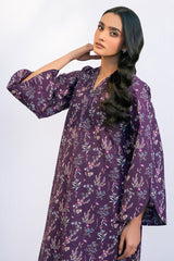 FROSTED PLUM-2 PIECE PRINTED KHADDAR SUIT