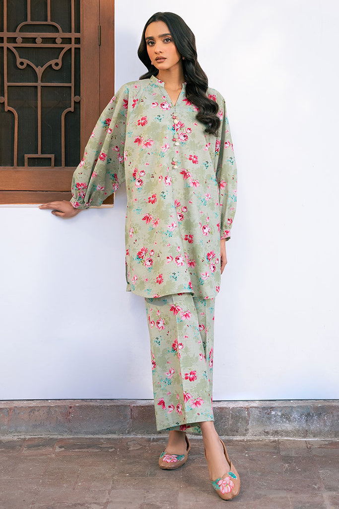 MYSTIC FOREST-2 PIECE PRINTED KHADDAR SUIT