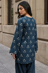 AZURE FLORA-2PC KHADDAR PRINTED SUIT