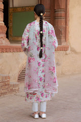 SPARKLING GEM-3PC PRINTED LAWN SUIT