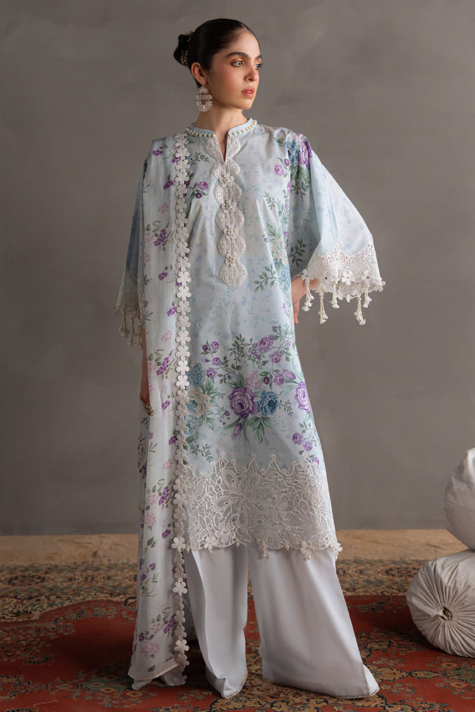 OCEAN BREEZE-3PC PRINTED LAWN SUIT