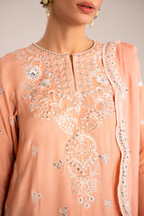 MUTED CLAY-3PC (SHIRT, TROUSER & DUPATTA)