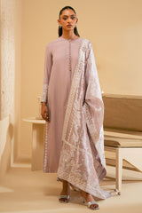 SHELL PINK-2PC (SHIRT & DUPATTA )