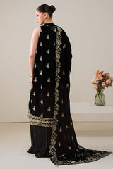 VERDANT SPELL-3PC VELVET EMBROIDERED SUIT