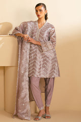 LILAC HAZE-3PC (SHIRT,TROUSER & DUPATTA)