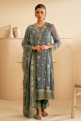 TRIBAL MOSS-3PC (SHIRT,TROUSER,DUPATTA)