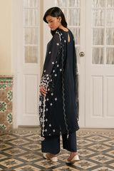 CERULEAN STITCH-3PC (SHIRT, TROUSER & DUPATTA)