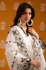 PRISTINE NOIR-3PC CHIKANKARI SUIT