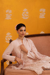 ROSE LUSTER-3PC CHIKANKARI SUIT
