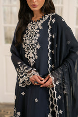 CERULEAN STITCH-3PC (SHIRT, TROUSER & DUPATTA)