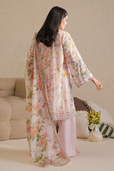CORAL WAVE-3 PIECE PRINTED LAWN SUIT