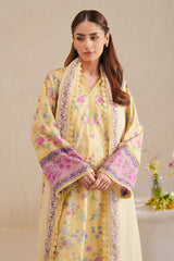 PASTEL BLOOM-3 PIECE PRINTED LAWN SUIT