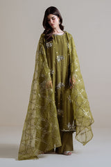 GLEAM LUXE-3PC SILK EMBROIDERED SUIT