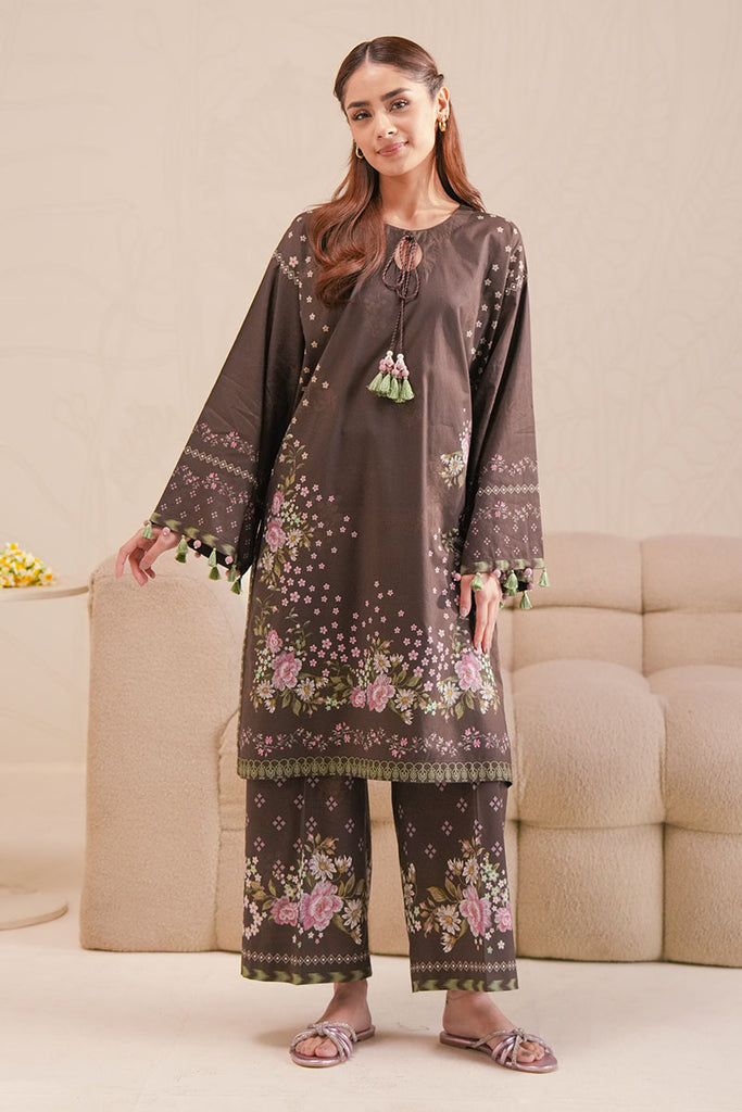 ENCHANTED FLORA-2 PIECE PRINTED LAWN SUIT