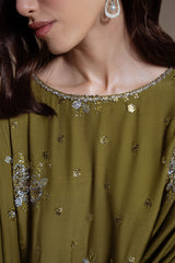 GLEAM LUXE-3PC SILK EMBROIDERED SUIT