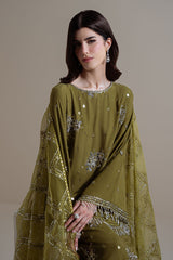 GLEAM LUXE-3PC SILK EMBROIDERED SUIT
